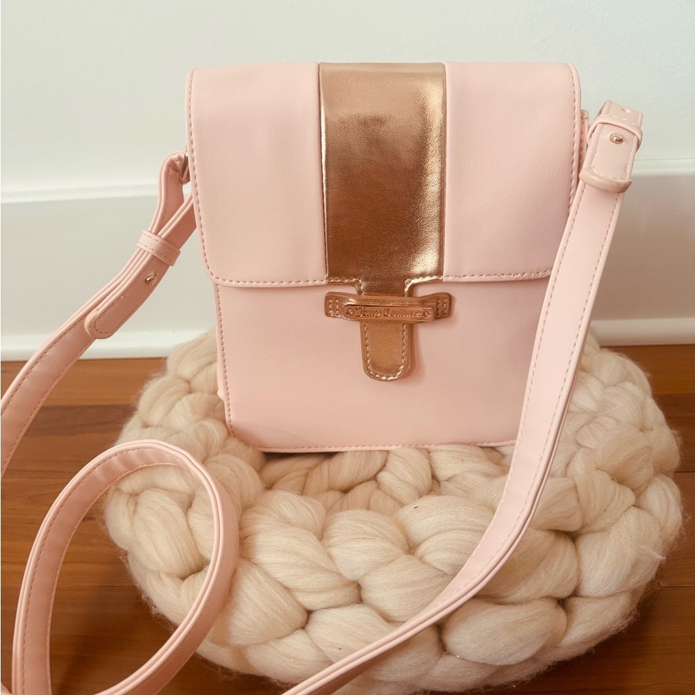 Juicy Couture Pink and Rose Gold Crossbody Bag New